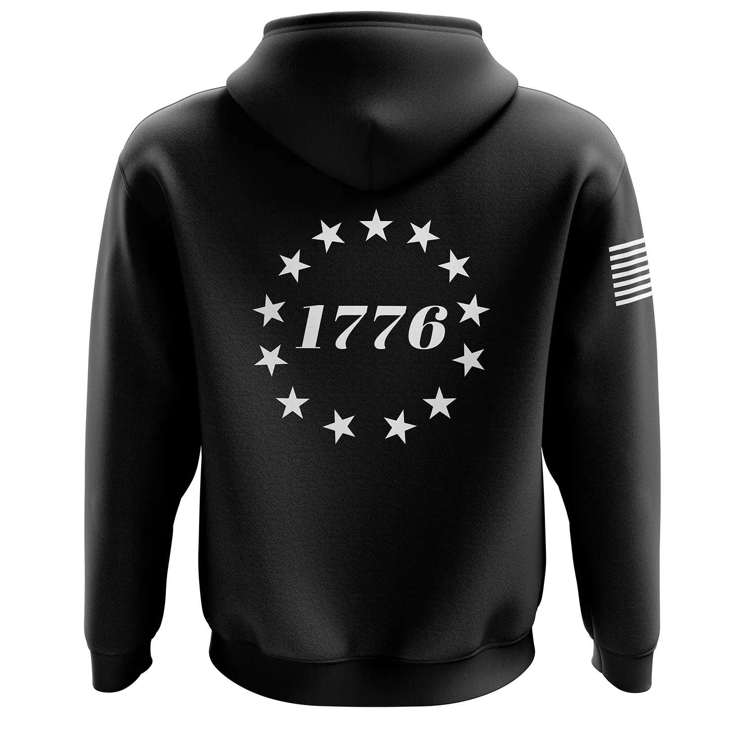 1776 Betsy Ross Flag Zip Up Hoodie