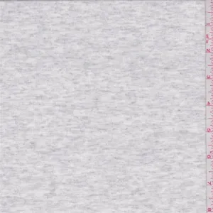 4 YD PC-White/Sterling Heather Sweater Knit Fabric