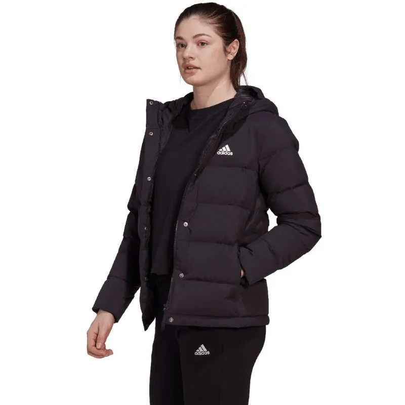 Adidas Women's Helionic Eco-Friendly Down Jacket with Hood - Ultimate Warmth and Style