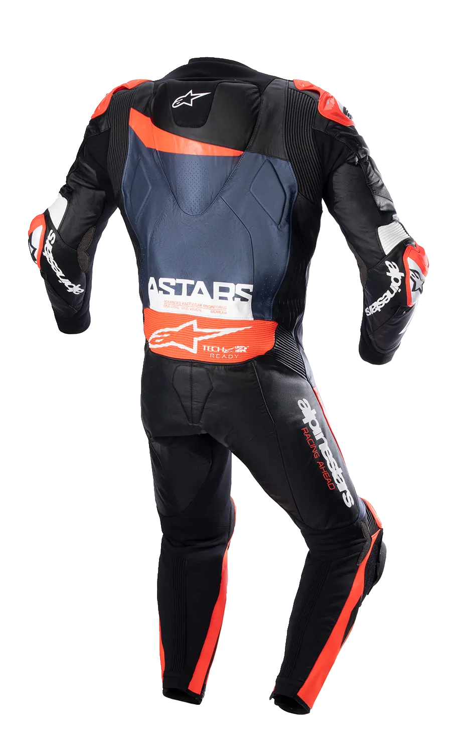 ALPINESTARS GP Plus v4 Leather Suit - Black/Red Fluo/Blue - US 48 / EU 58 31505231358