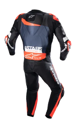 ALPINESTARS GP Plus v4 Leather Suit - Black/Red Fluo/Blue - US 48 / EU 58 31505231358