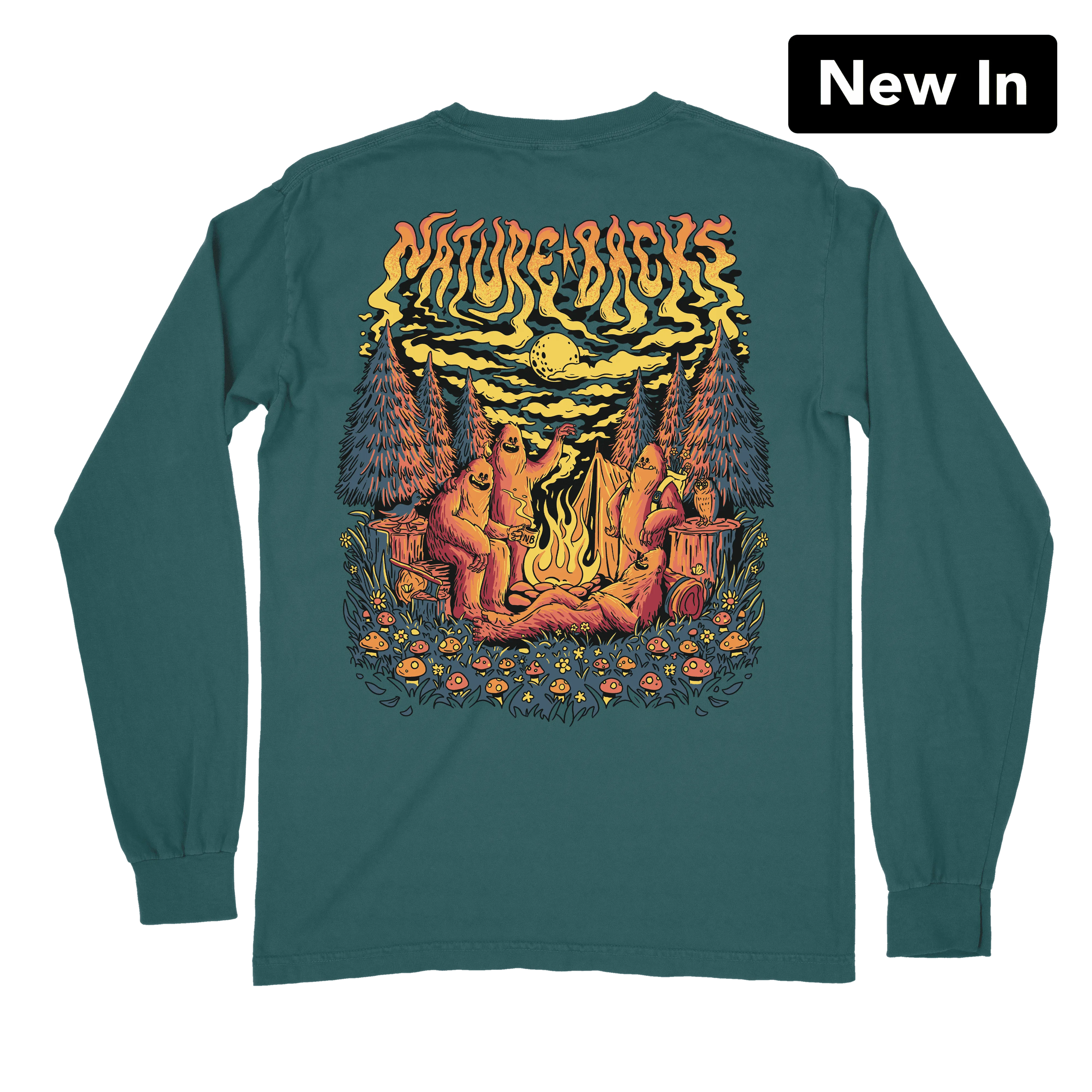 Bigfoot Bonfire Long Sleeve (Spruce)