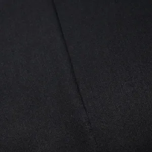 Black Wool Blend Twill Shirting Fabric