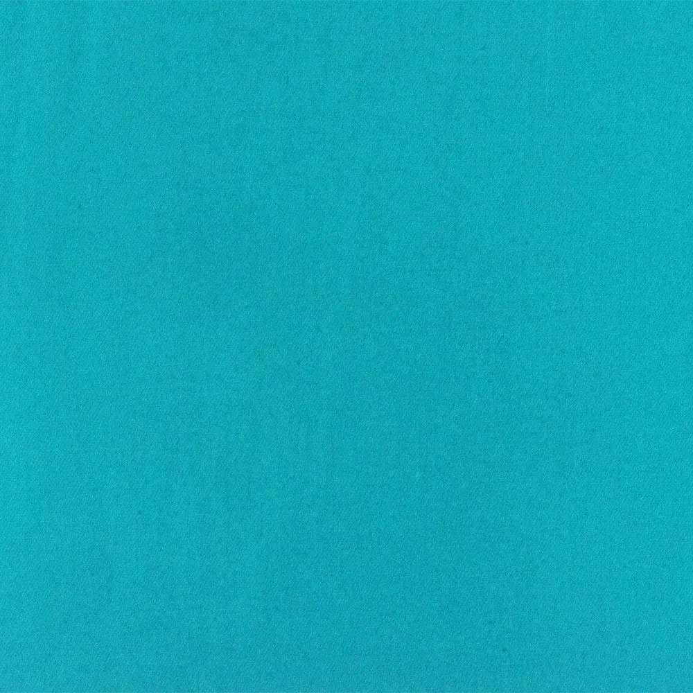 Bright Turquoise Solid Stretch Cotton Spandex Twill Sateen Woven Fabric