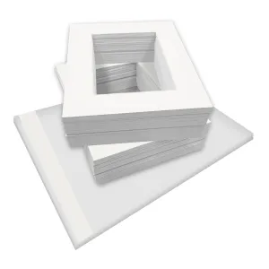 Bulk Mat Board Value Bundle - Ice White (100 Pack)