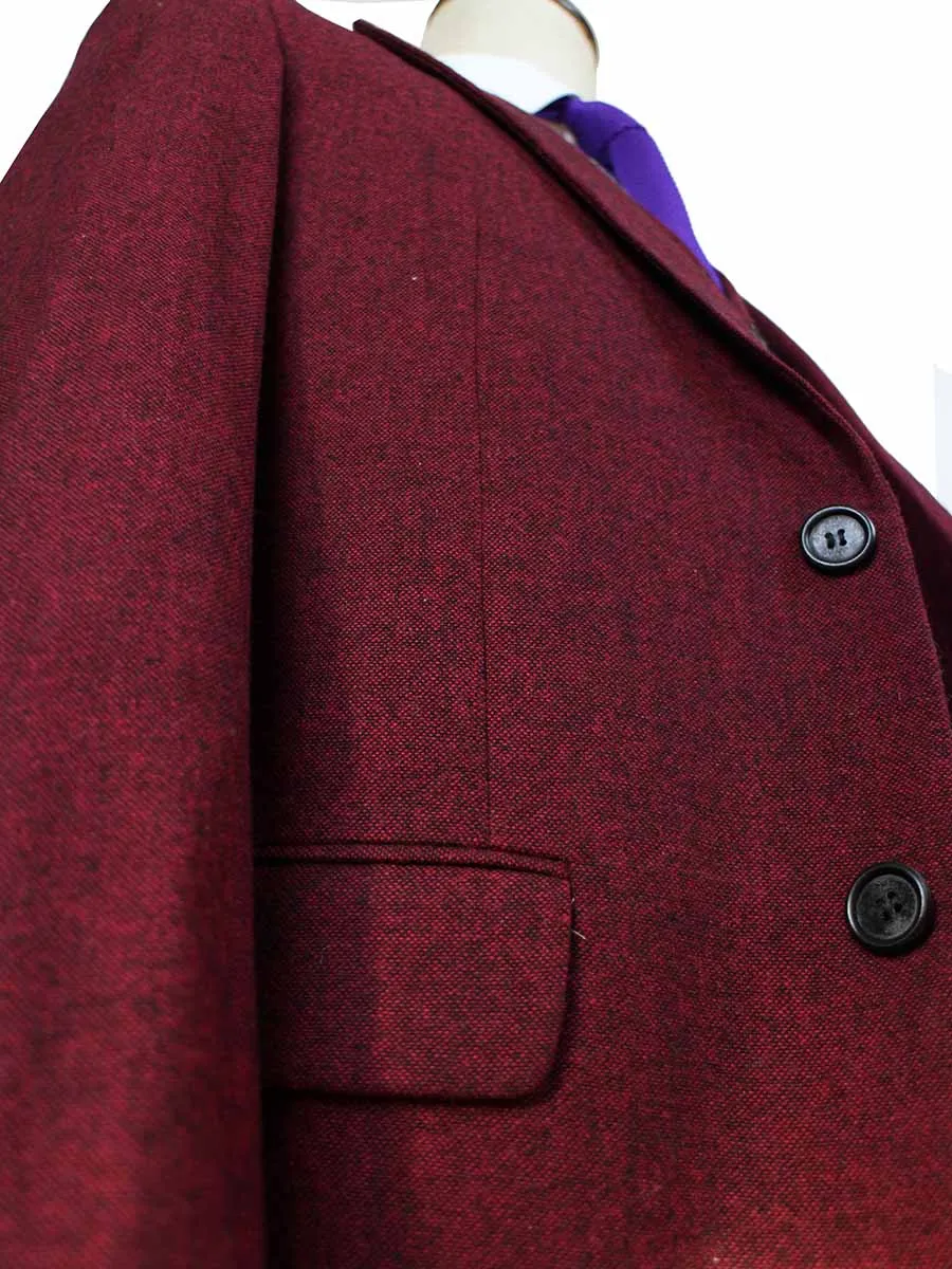 CLASSIC RED BARLEYCORN TWEED 2 PIECE SUIT