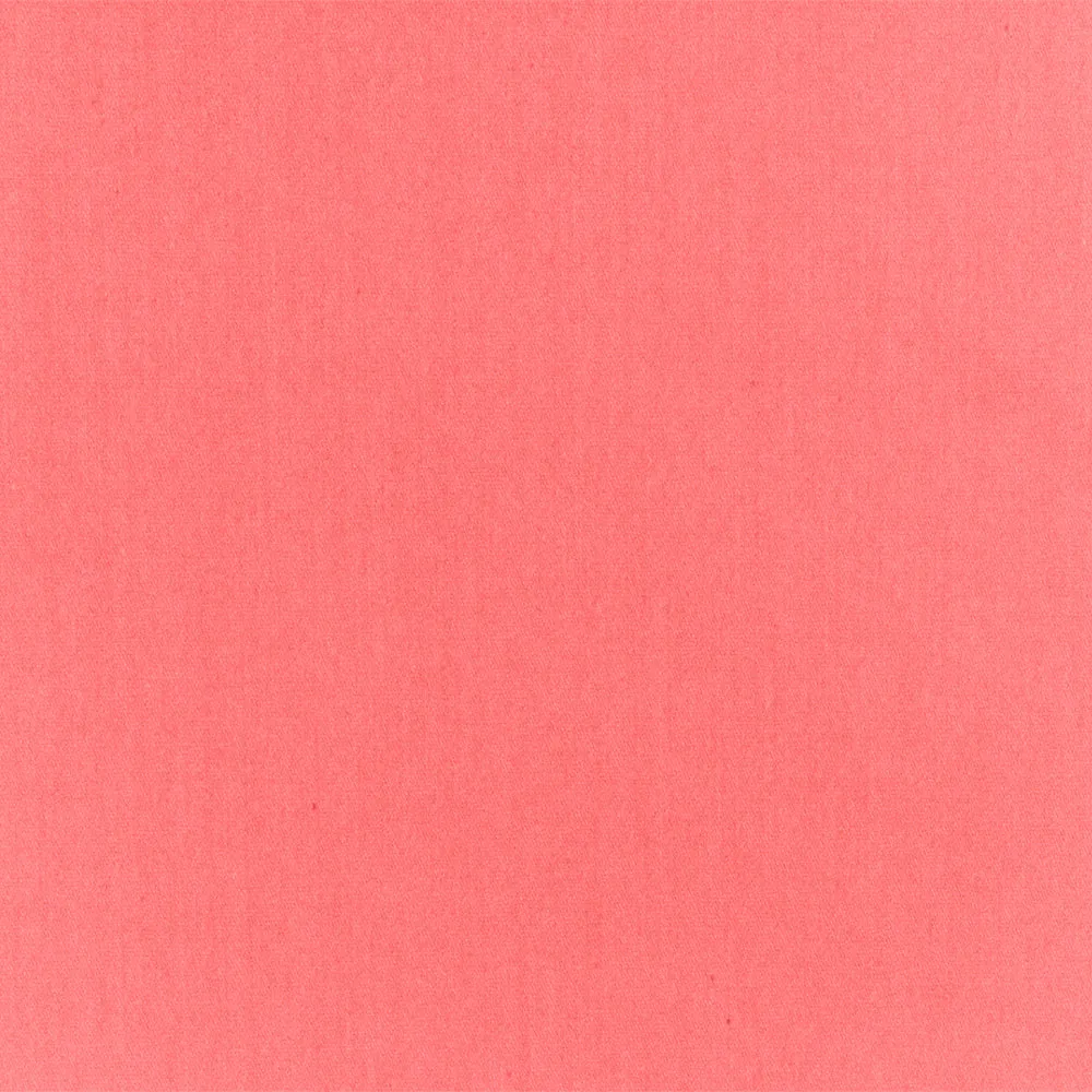 Coral Pink Solid Stretch Cotton Blend Broadcloth Woven Fabric