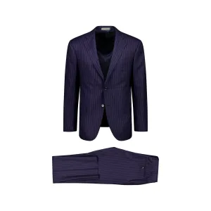 CORNELIANI Stripe Leader Suit NAVY/BLUE