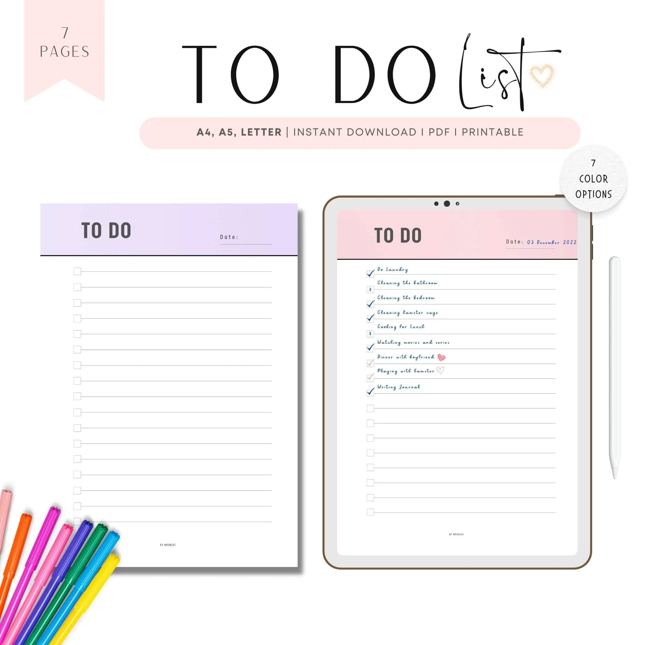 Daily To Do List - M034