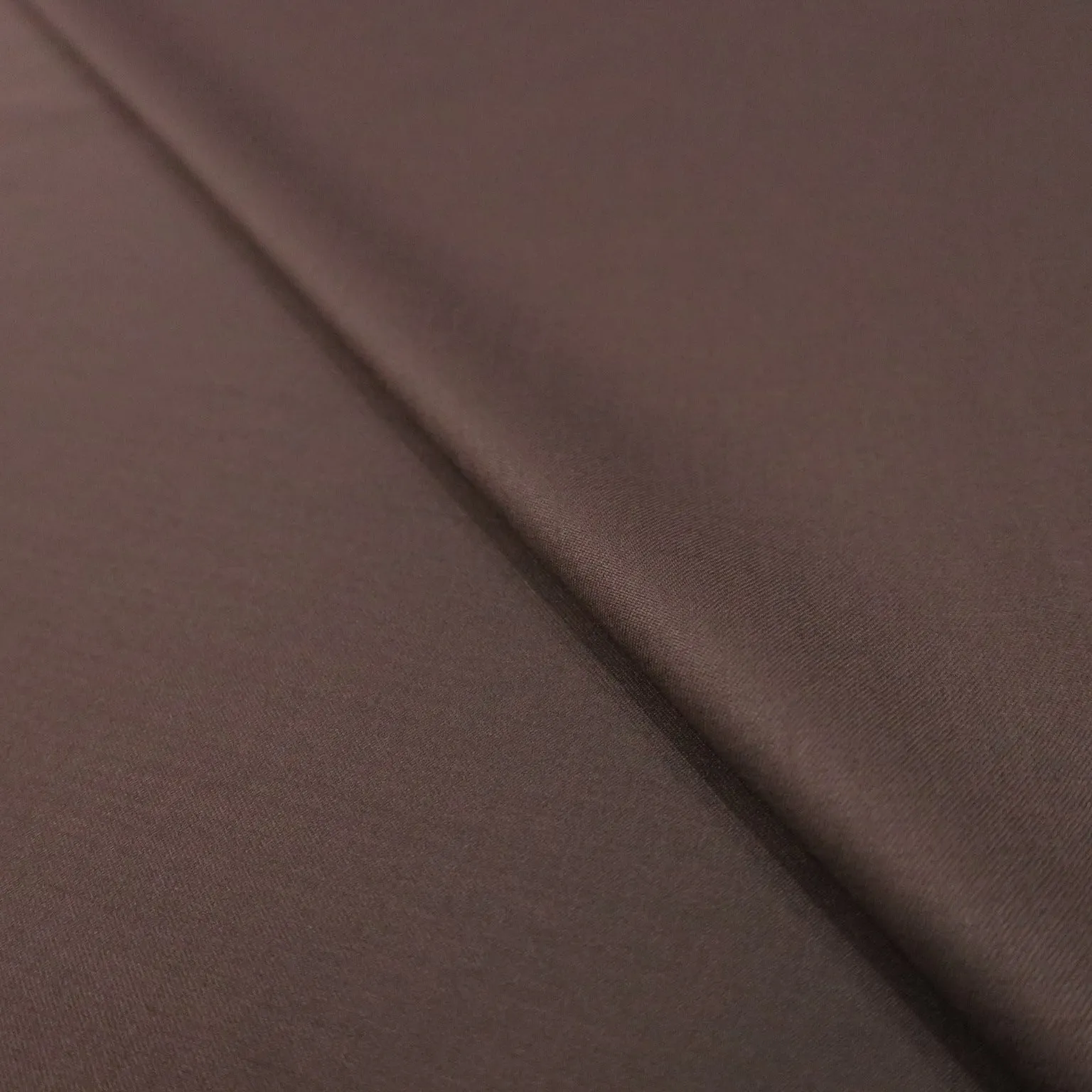 Dark Brown Solid Plain Loro Piana Super 150's Merino Wool Fabric