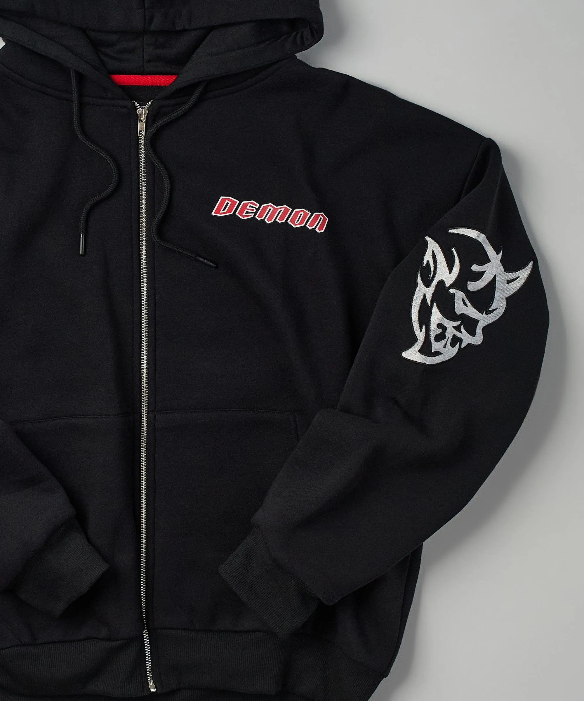 Dodge Demon Full Zip Back Print Hoodie - Black