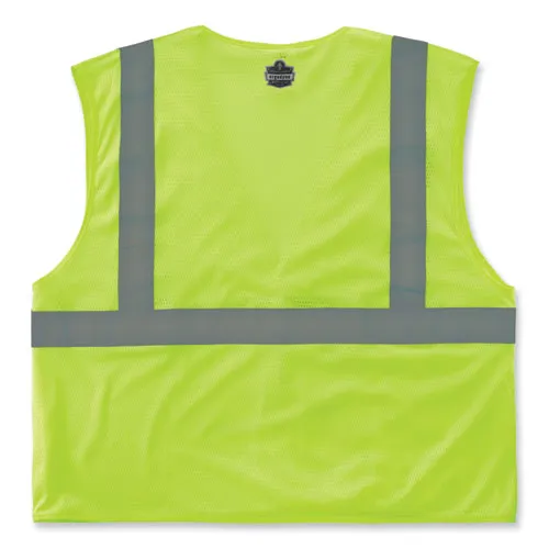 Glowear 8210hl-s Single Size Class 2 Economy Mesh Vest, Polyester, 5x-large, Lime, Ships In 1-3 Business Days