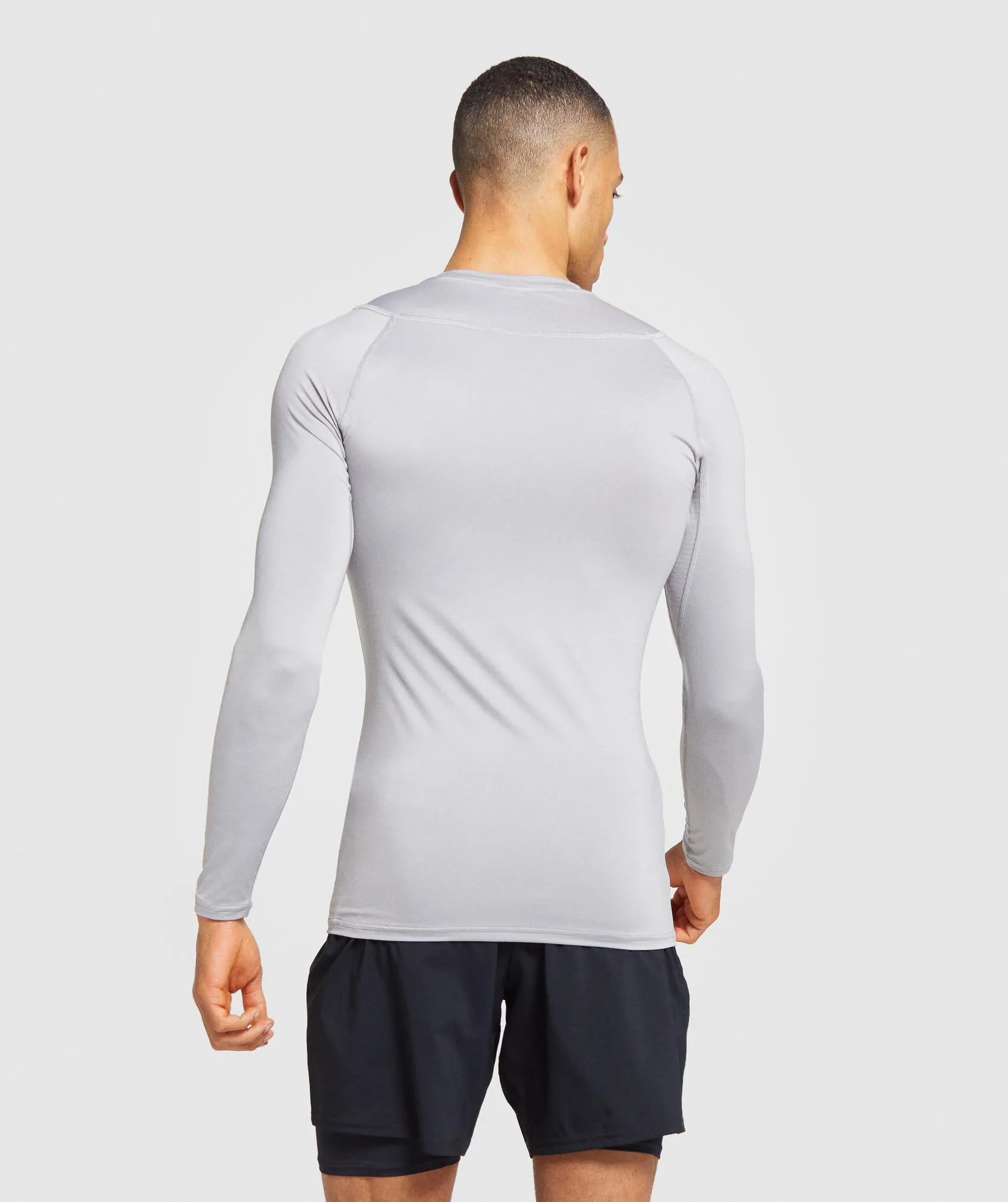 Gymshark Element Baselayer Long Sleeve T-Shirt - Light Grey