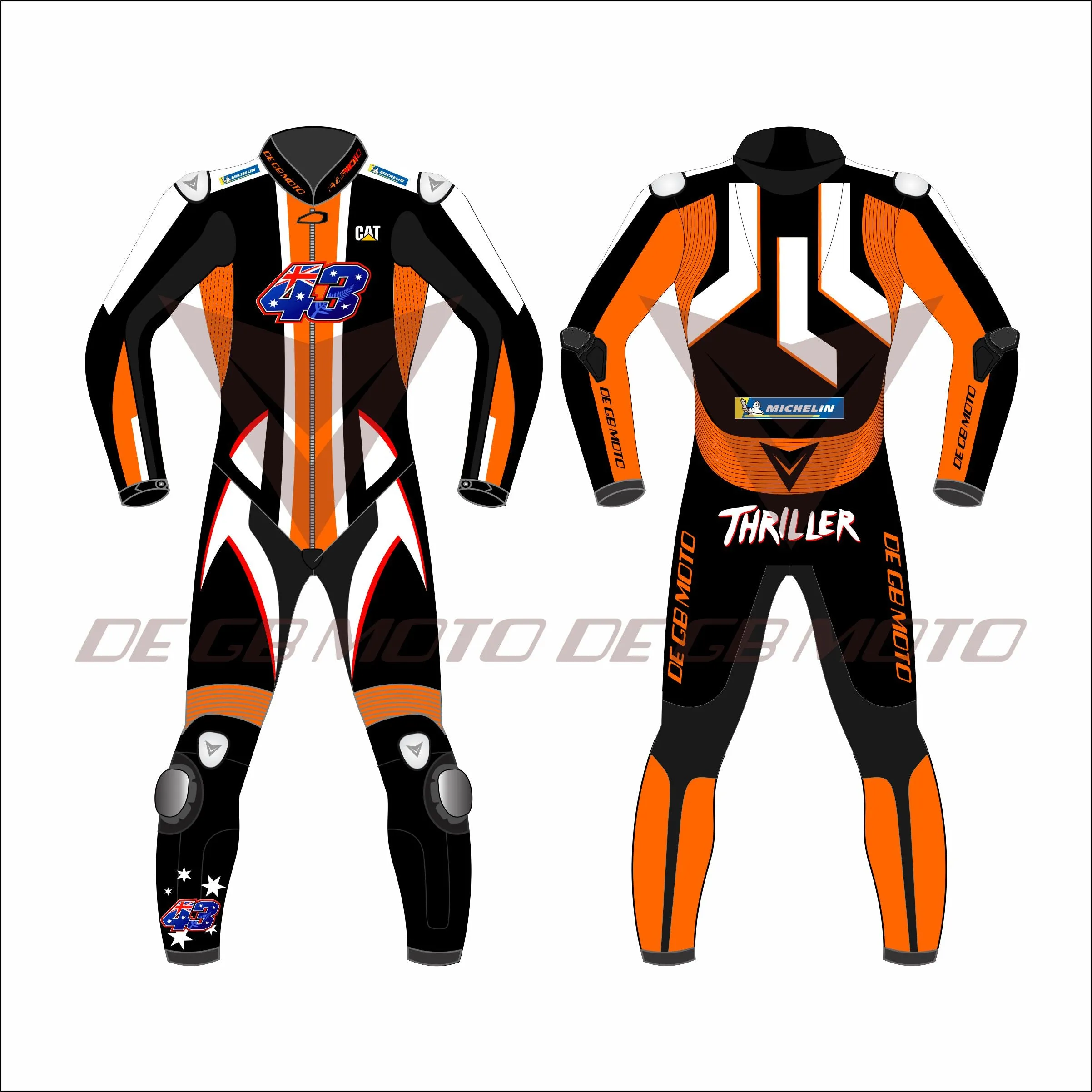 JACK MILLER KTM WINTER TEST 2023 Motorbike Racing Leather Suit