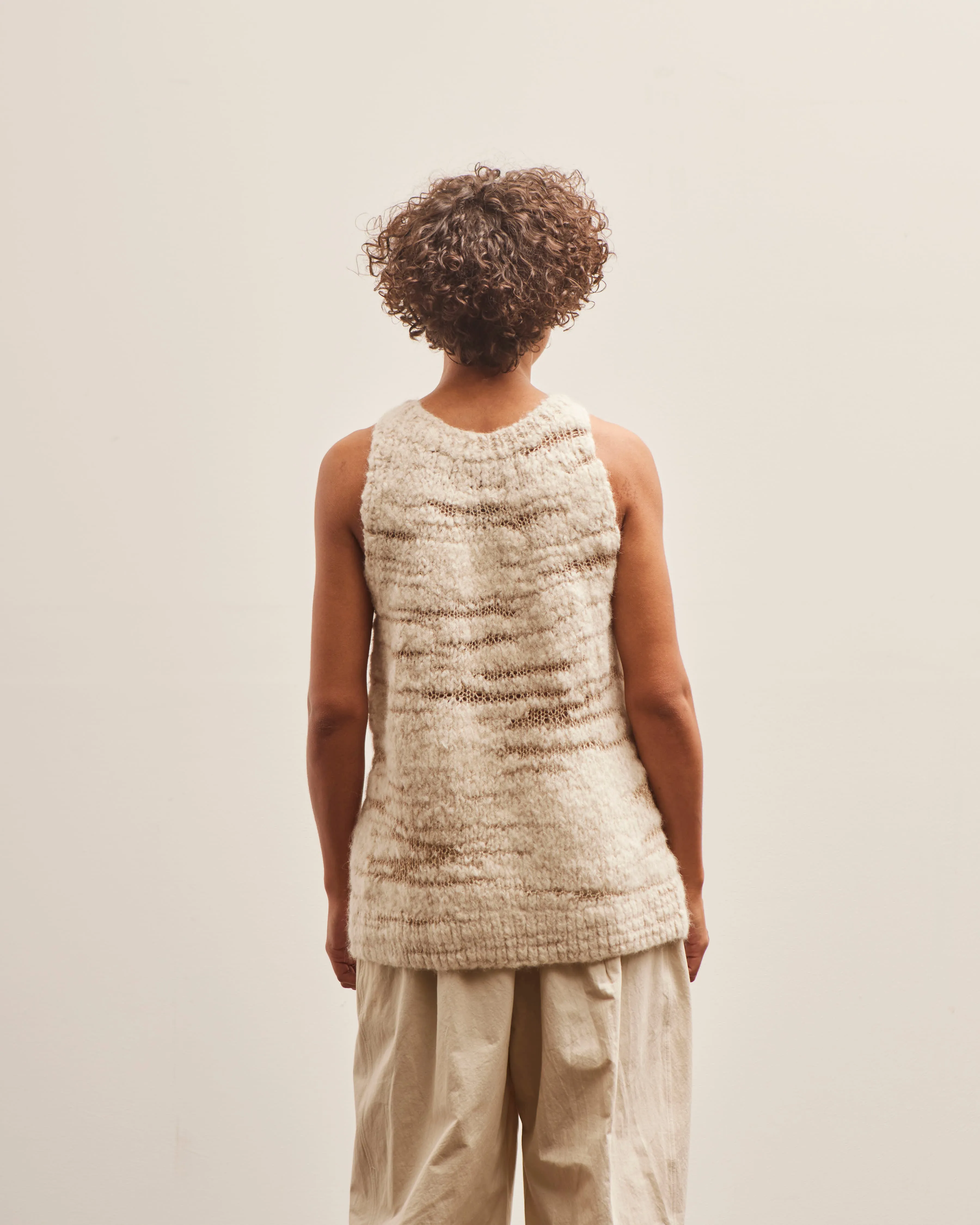 Lauren Manoogian Handknit Threadbare Shell, Ecru