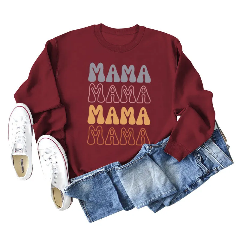 Mama Fashion Autumn and Winter Bottoming Women's Long Sleeve Loose Sweater