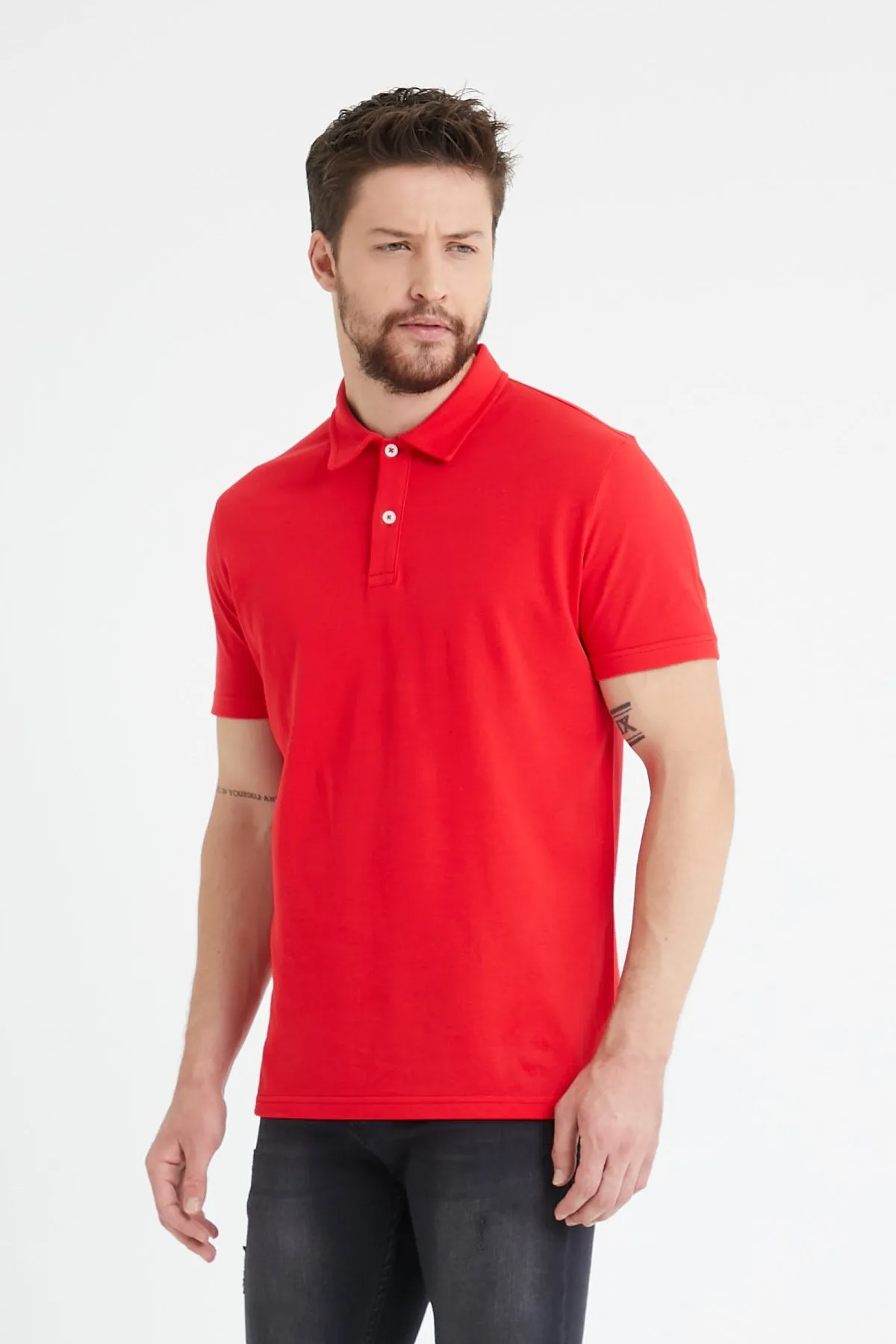 Men’s Classic Polo Shirts - 2 Button 100% Cotton Business Casual Shirt or Golf Shirt