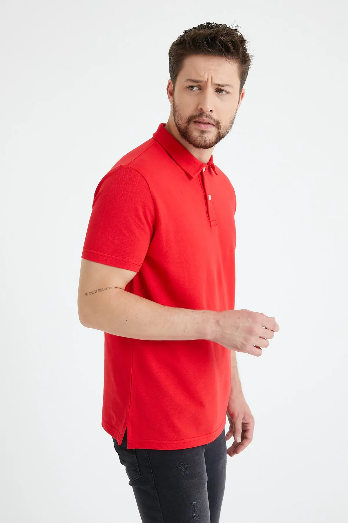 Men’s Classic Polo Shirts - 2 Button 100% Cotton Business Casual Shirt or Golf Shirt