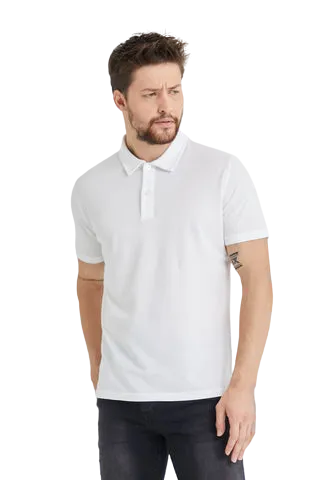 Men’s Classic Polo Shirts - 2 Button 100% Cotton Business Casual Shirt or Golf Shirt