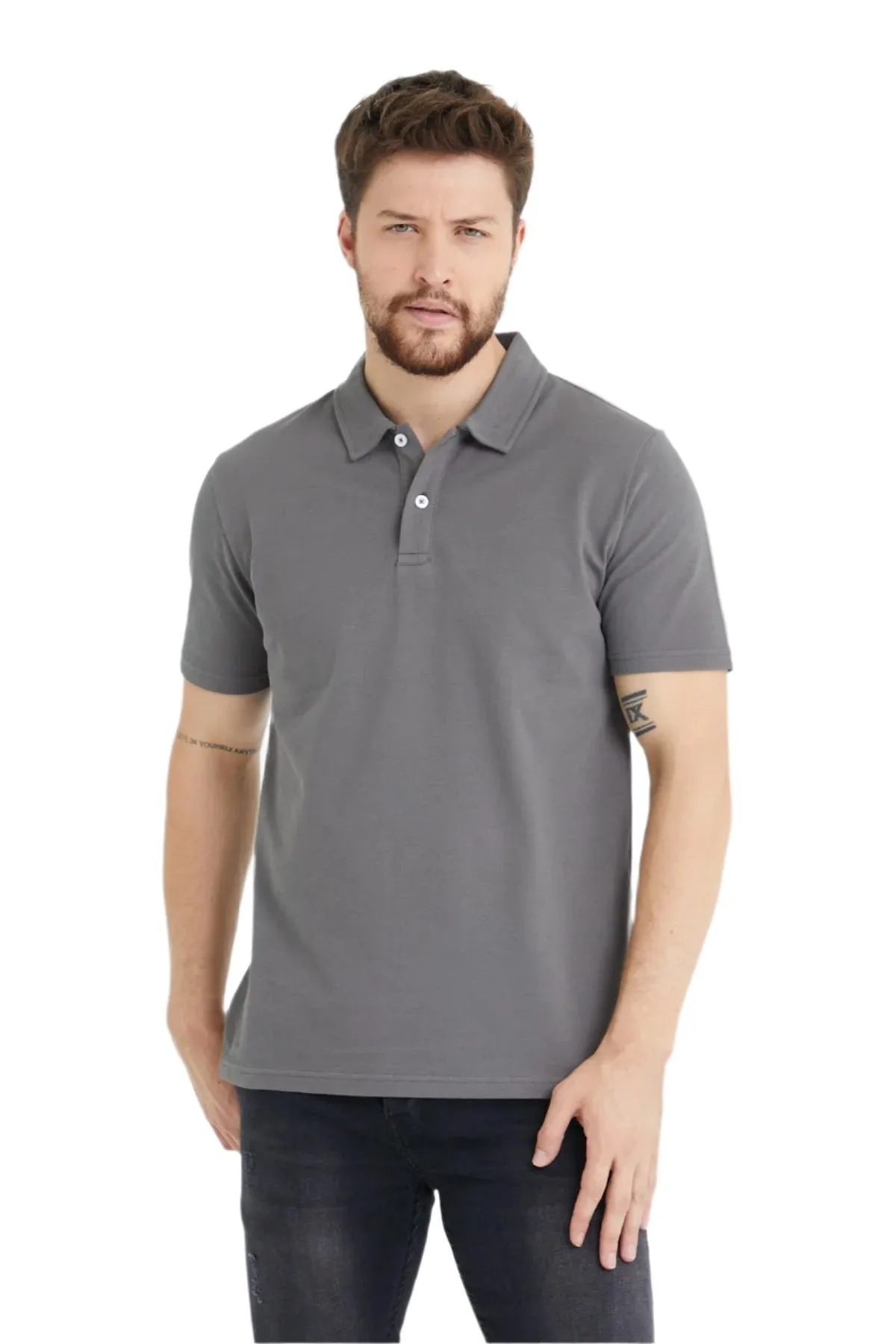 Men’s Classic Polo Shirts - 2 Button 100% Cotton Business Casual Shirt or Golf Shirt