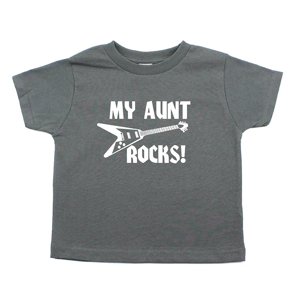 My Aunt Rocks Toddler Short Sleeve T-Shirt