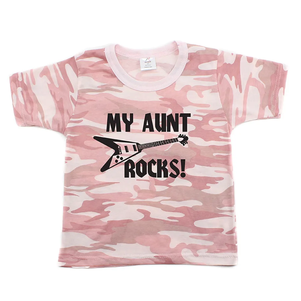 My Aunt Rocks Toddler Short Sleeve T-Shirt