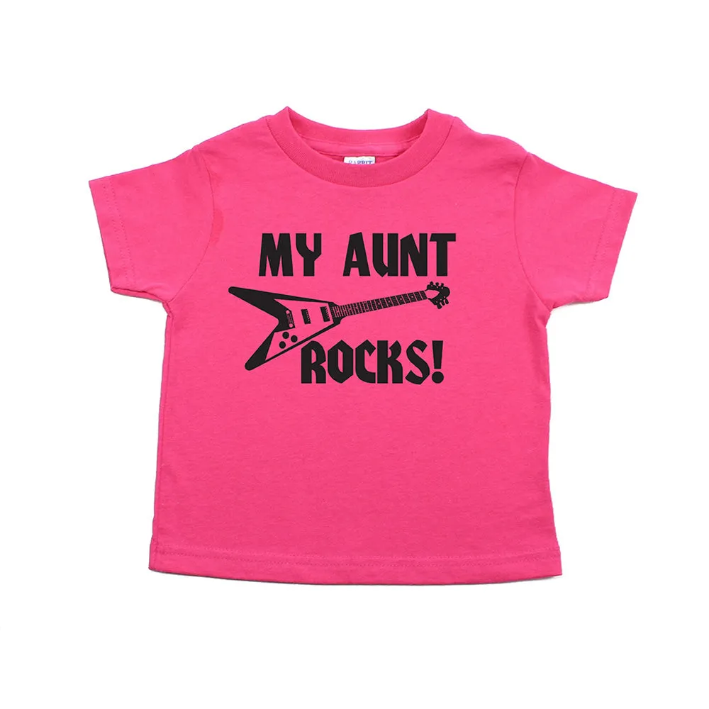 My Aunt Rocks Toddler Short Sleeve T-Shirt