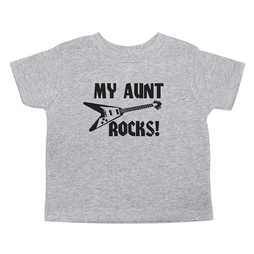 My Aunt Rocks Toddler Short Sleeve T-Shirt