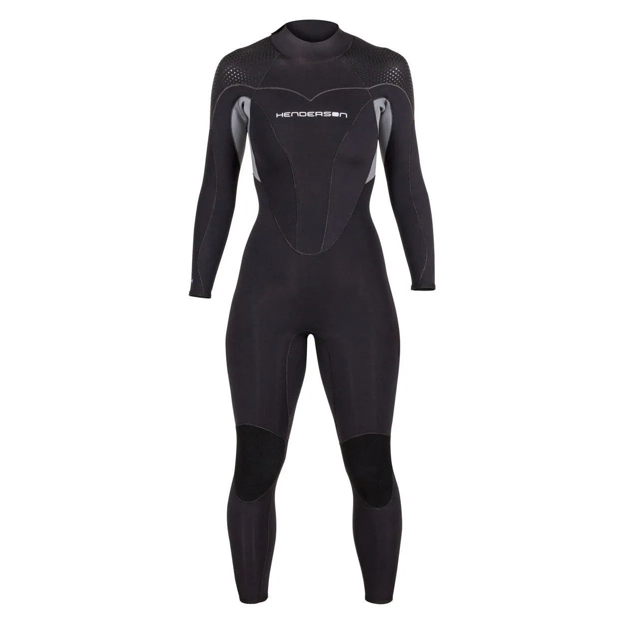 Open Box Henderson 5mm Women's Thermoprene Pro Back Zip Wetsuit, Black / Black, Size: 14