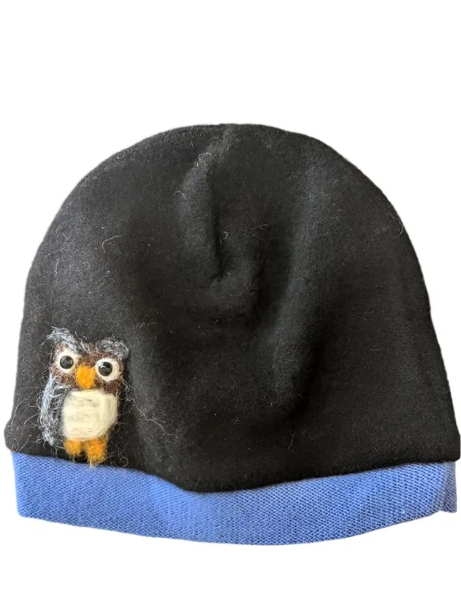 Owl Cashmere Hat - Toddler