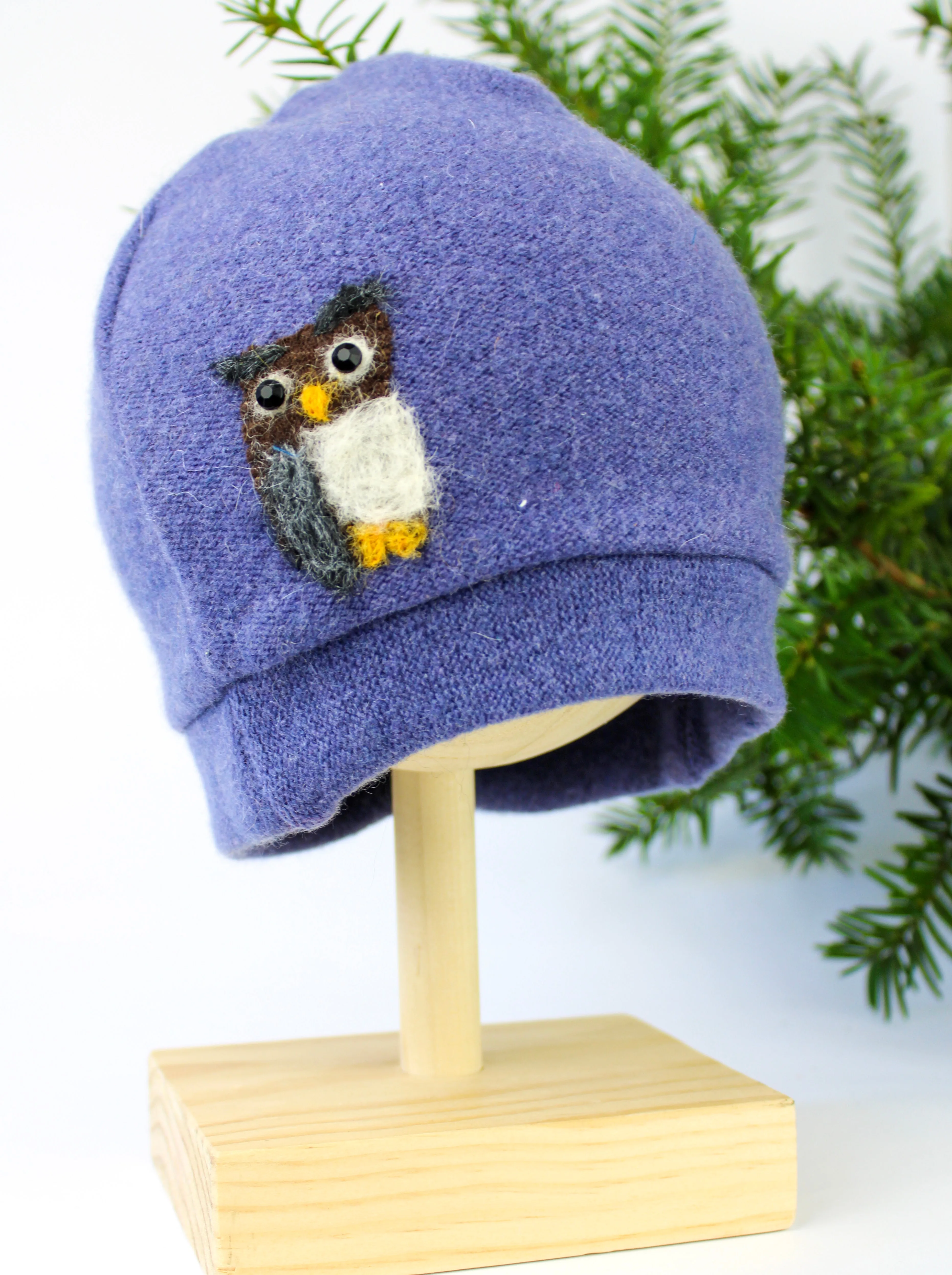 Owl Cashmere Hat - Toddler