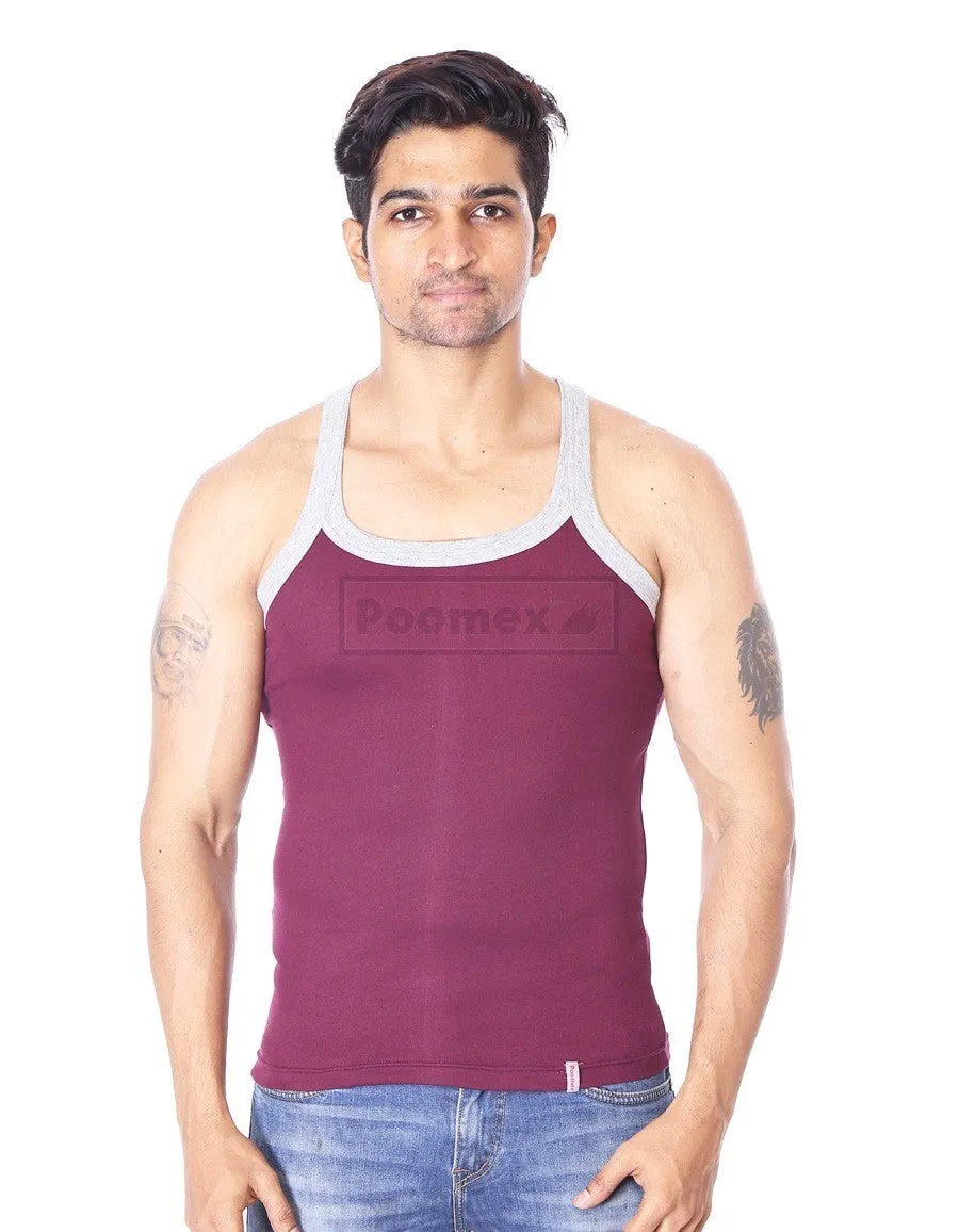 Poomex Gents Elegant Super Style GYM VEST Sleeveless