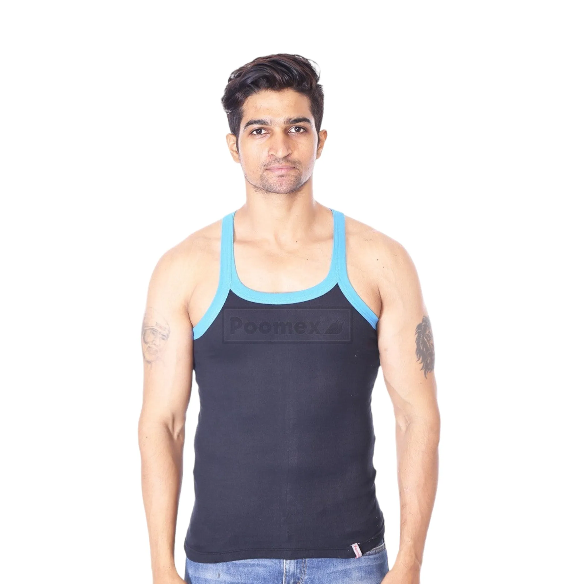 Poomex Gents Elegant Super Style GYM VEST Sleeveless