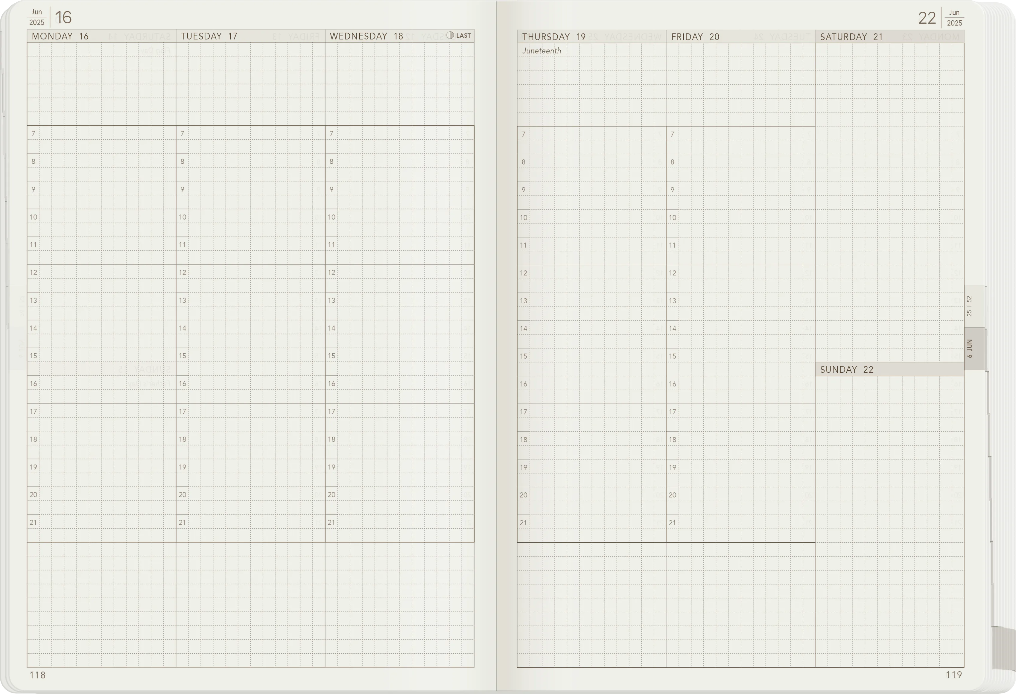 PRE-ORDER | 2025 A5 Weekly Planner | 52gsm Tomoe River Paper | All-in-One | Stacked Weekends