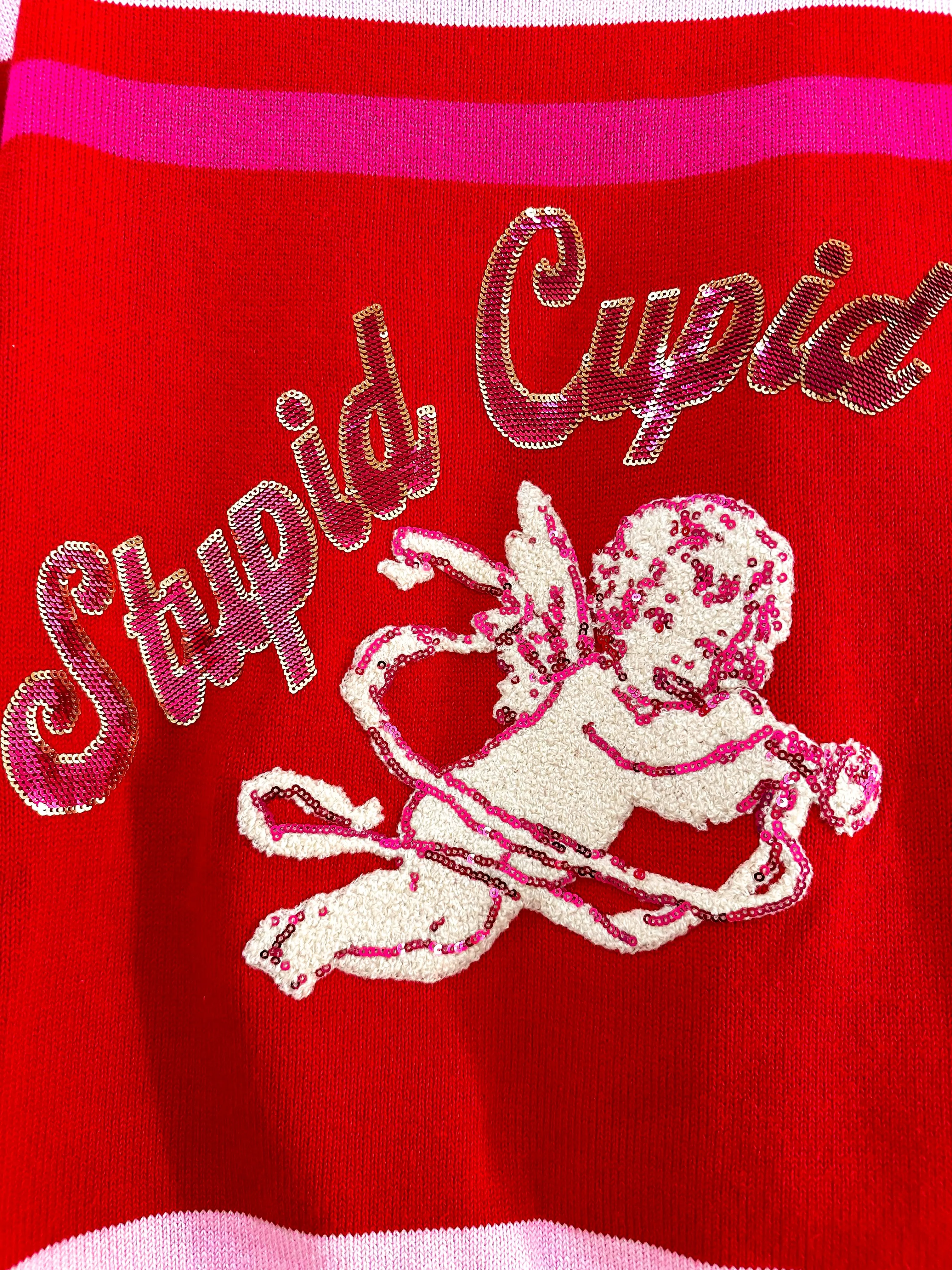 Queen Of Sparkles Stupid Cupid Sweater