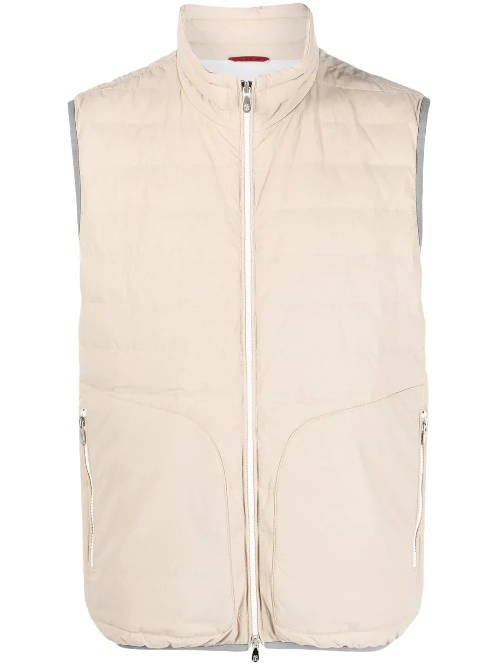 quilted down-feather gilet