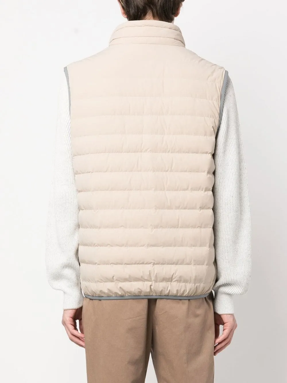 quilted down-feather gilet