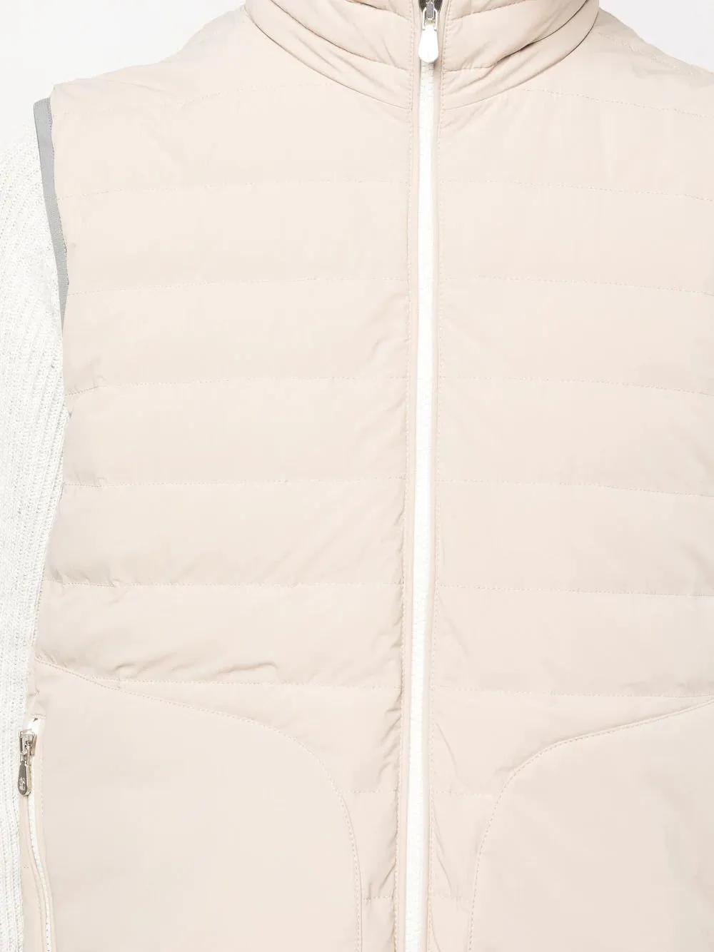 quilted down-feather gilet