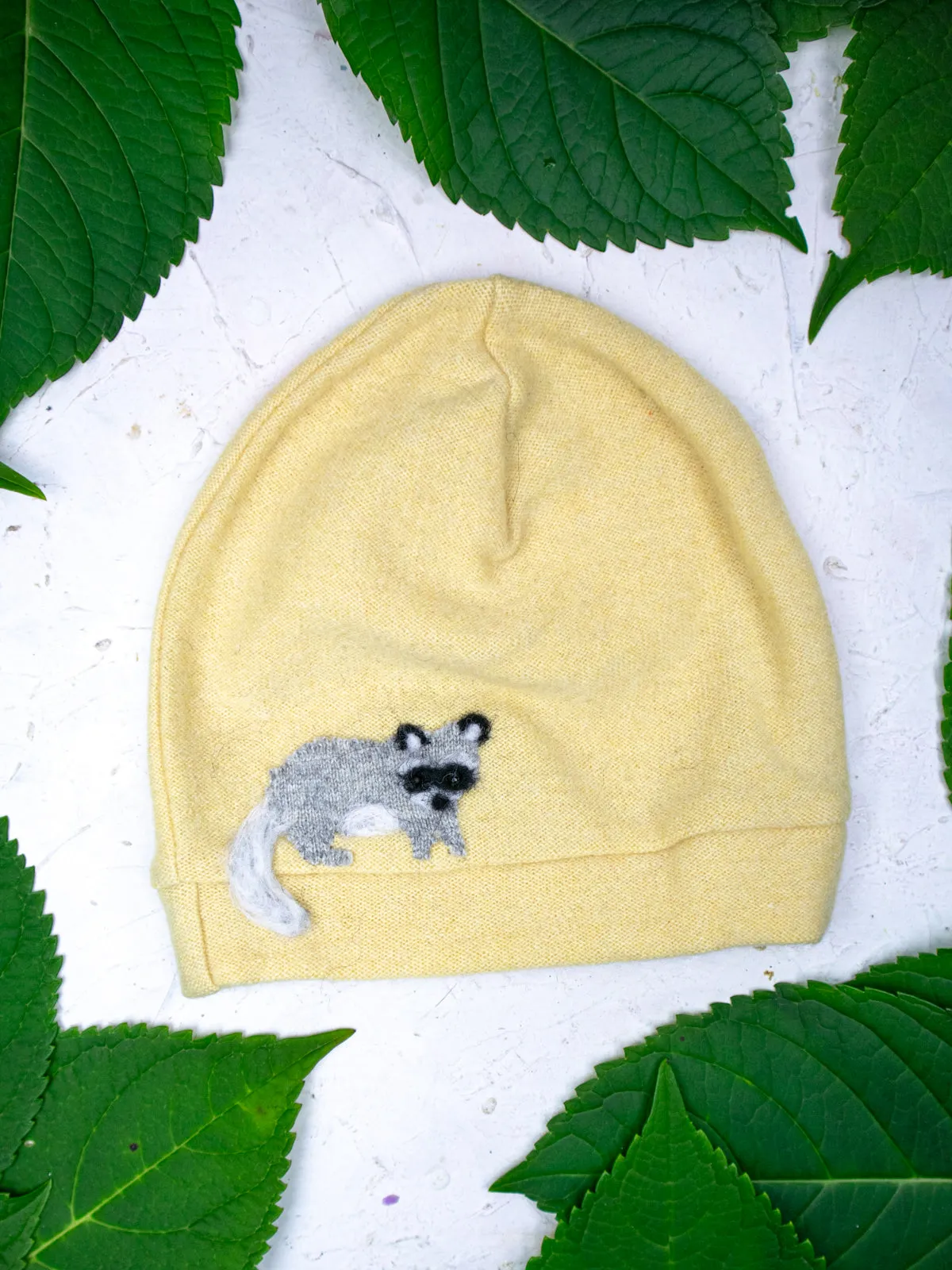 Raccoon Cashmere Hat - Child