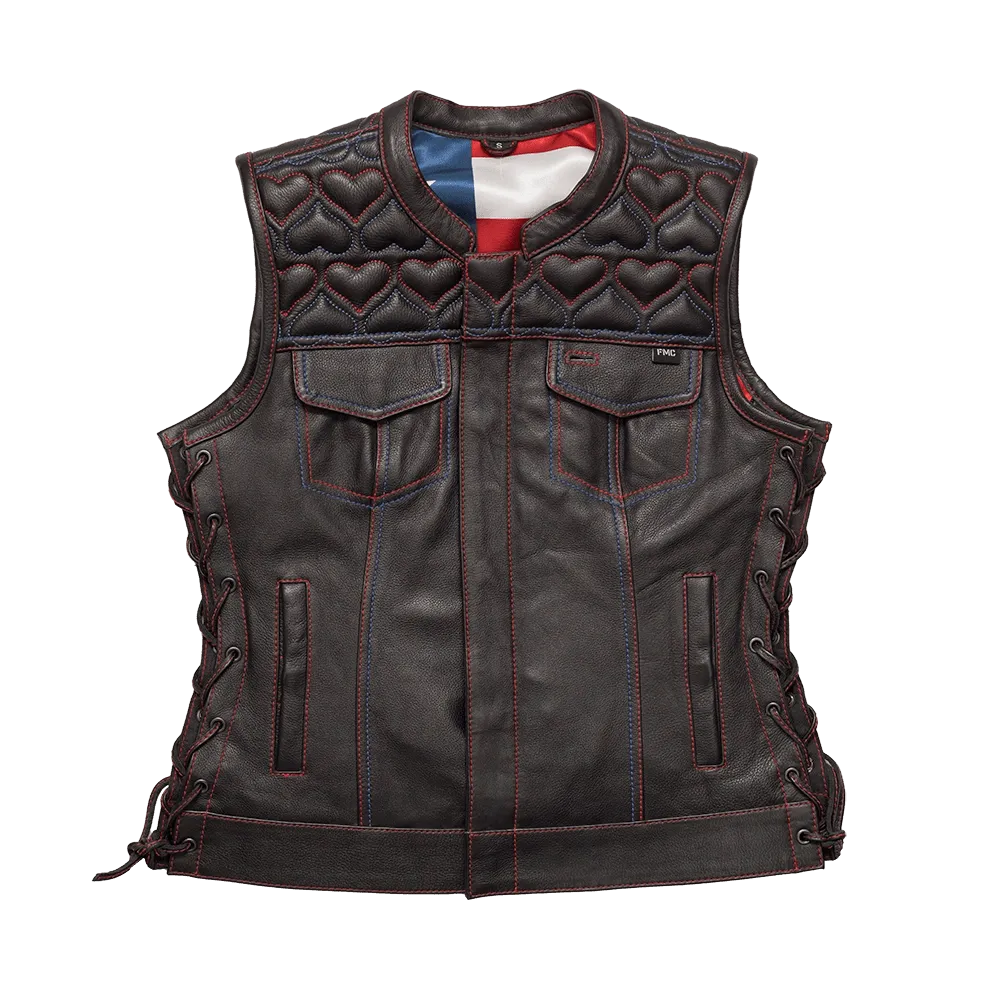 Rosie Women’s Motorcycle Leather Vest