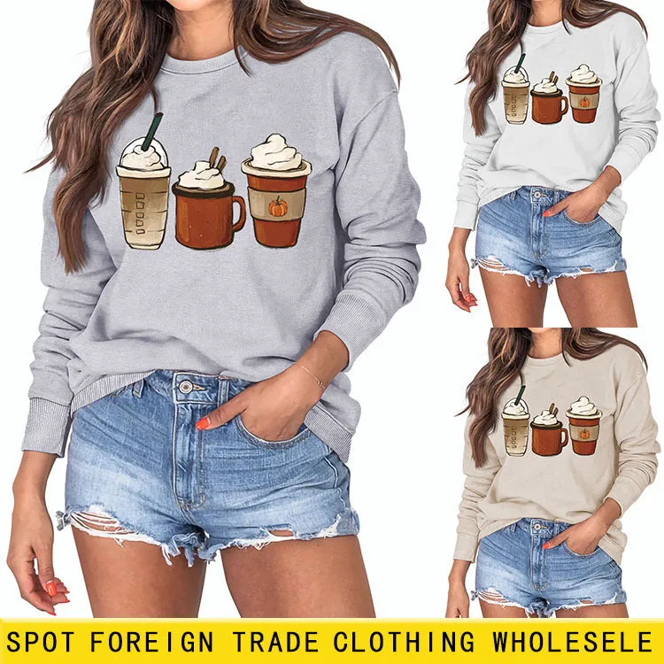 Round Neck Fashion Loose Bottoming Autumn and Winter Long-sleeved Women's Large Size Sweater