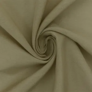 Simple Khaki Solid Slub Cotton Silk Lawn Woven Fabric