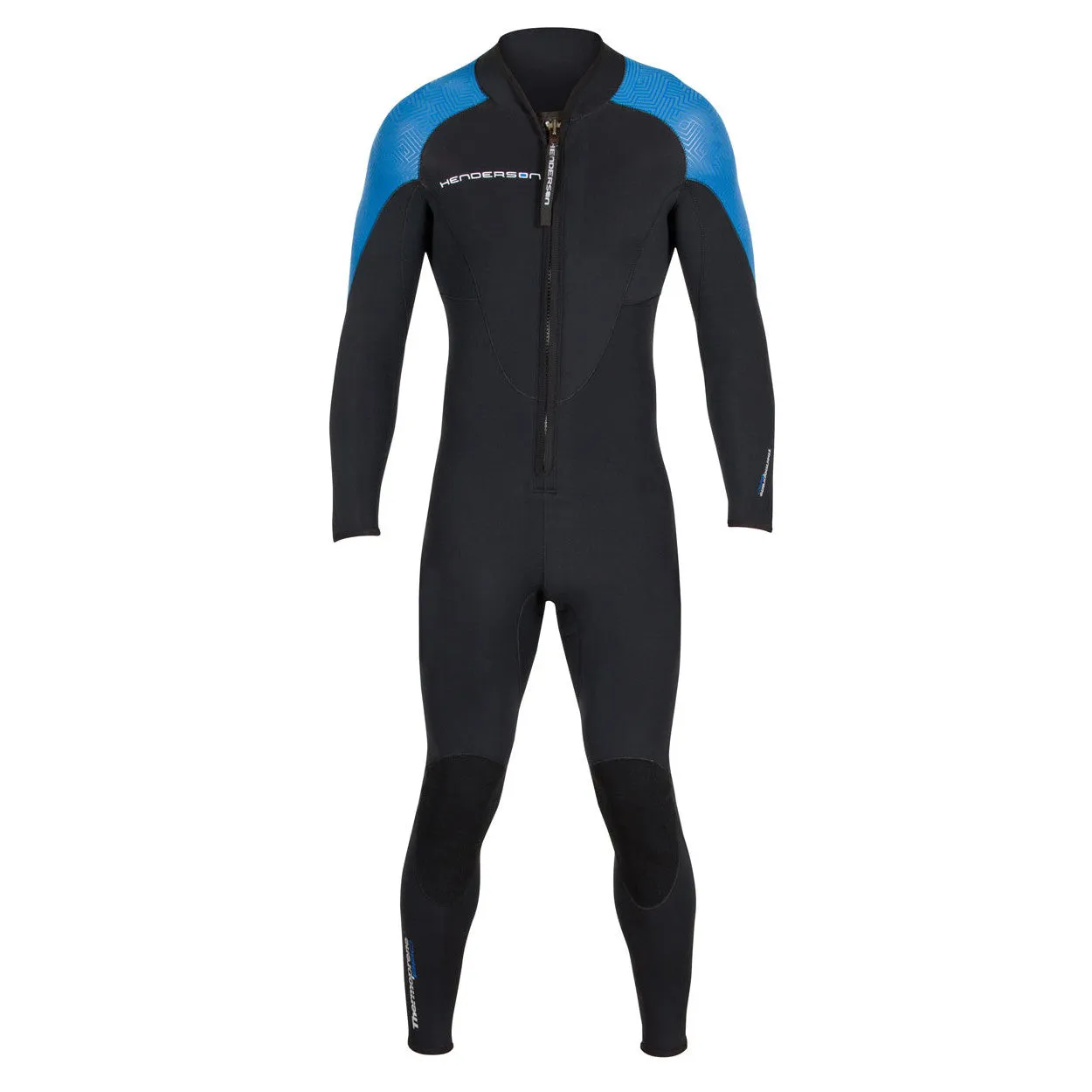 Used Henderson 3mm Mens Thermoprene Pro Front Zip Jumpsuit - Black/Blue - 3X-Large