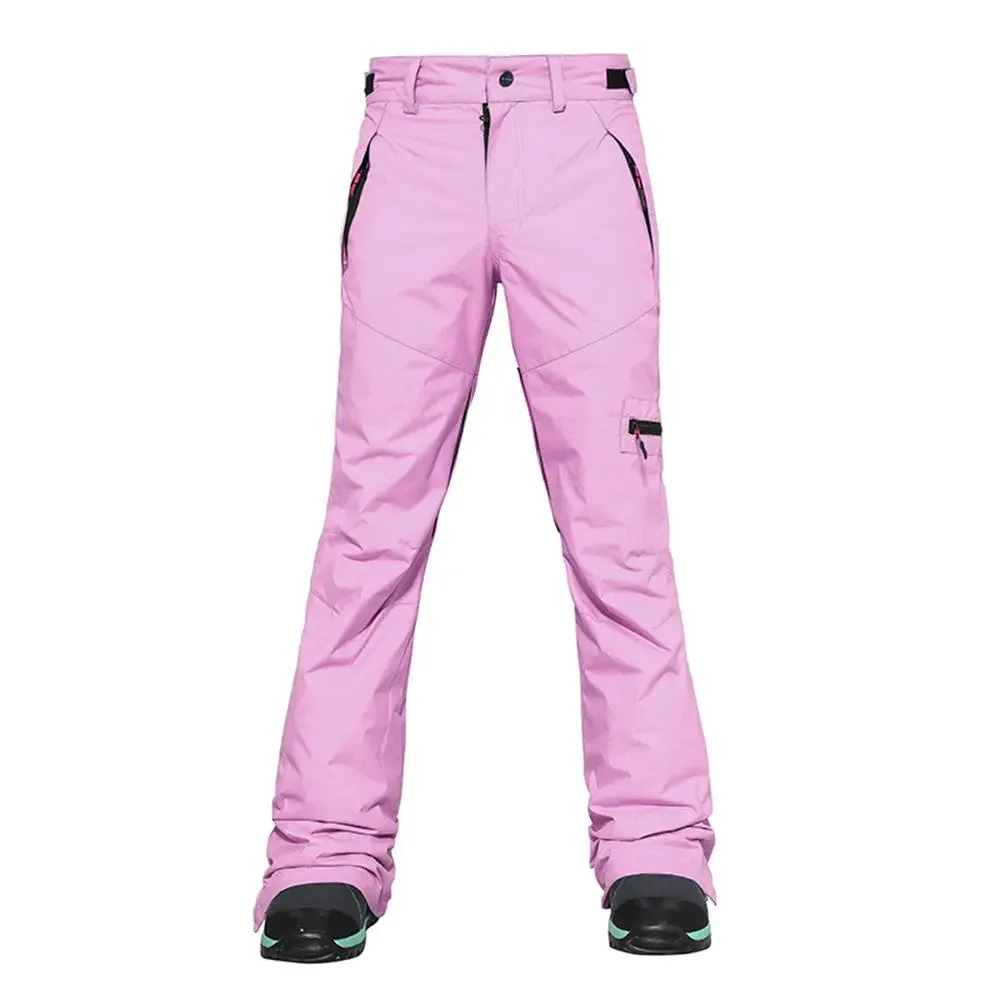 Women's Breathable Zipper Ski Snowboard Pants